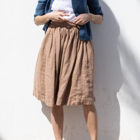 notperfectlinen Dresses & Skirts - Large WHITE CHECK city skirt notperfectlinen